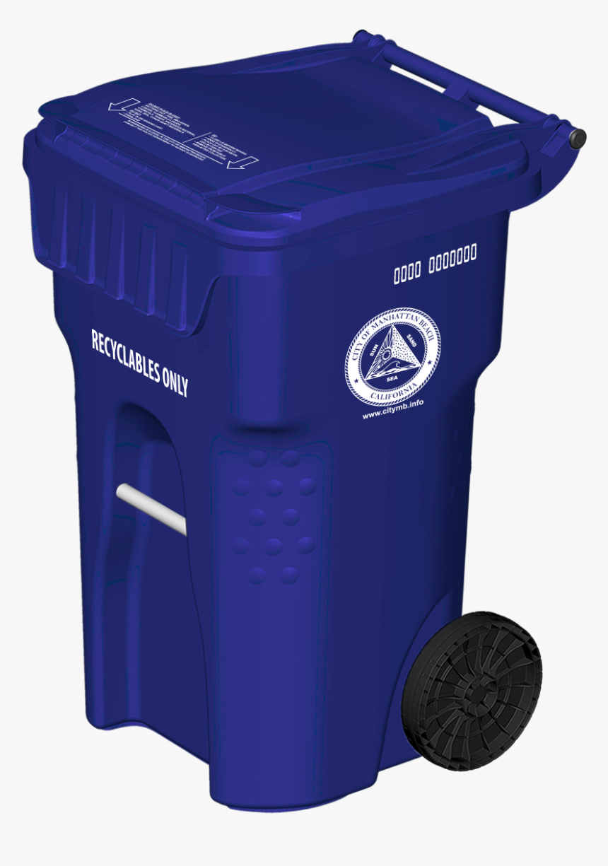 Blue Trash Can Transparent, HD Png Download, Free Download