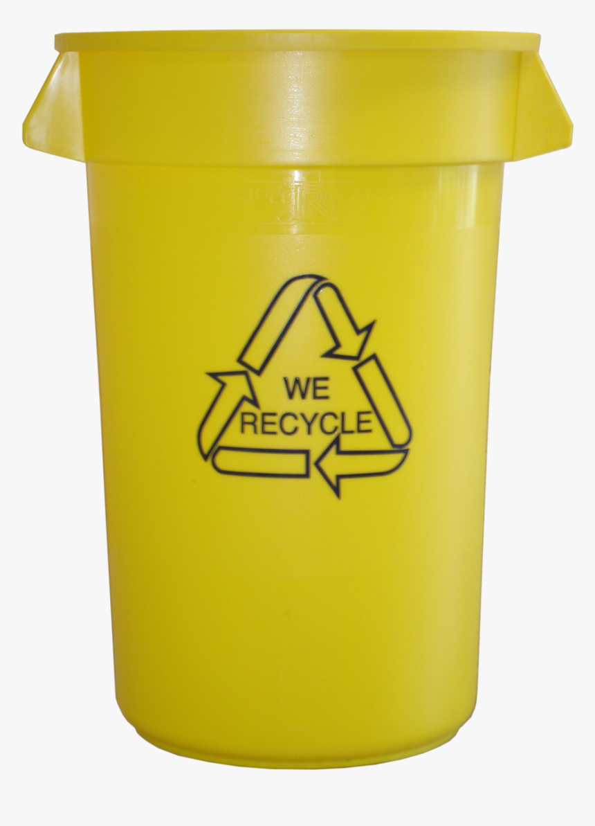 Curbside Collection Empty Yellow Bin - Plastic Recycle Bin Png, Transparent Png, Free Download