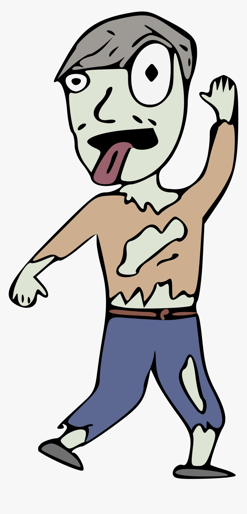 Cartoon Zombie Clip Arts, HD Png Download, Free Download