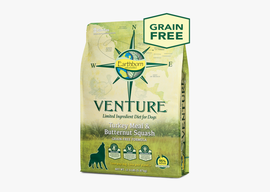 Turkey Meal & Butternut Squash Bag - Earthborn Holistic Venture, HD Png Download, Free Download