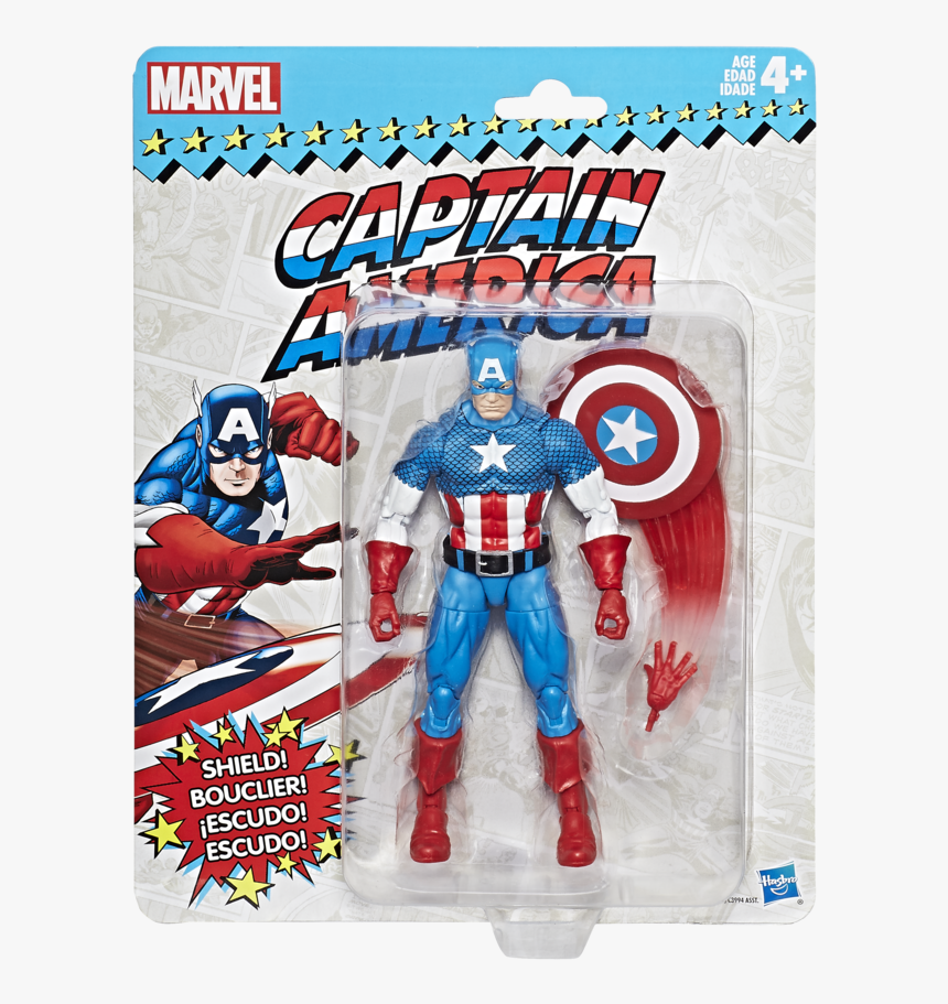 Marvel Legends Vintage Captain America , Png Download - Marvel Legends Vintage Captain America, Transparent Png, Free Download