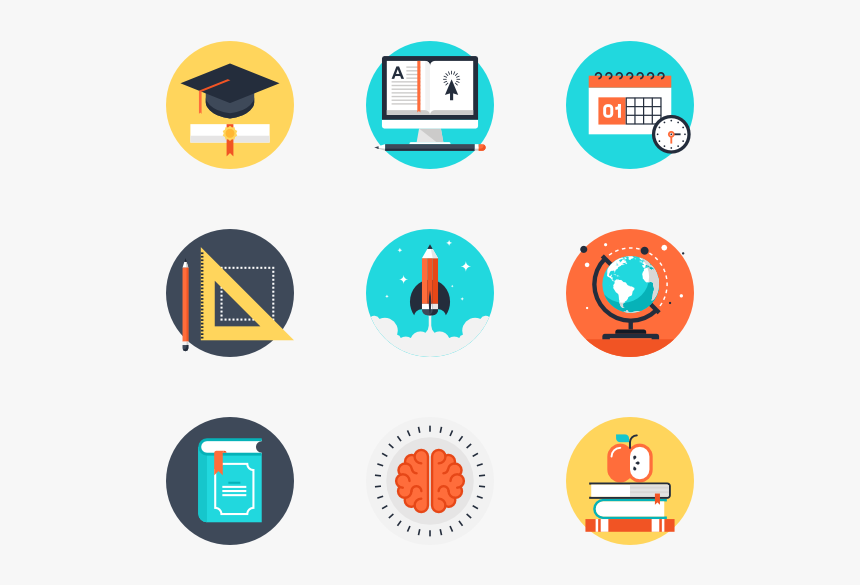 Back To School Graphic Design Flat Icon Hd Png Download Kindpng