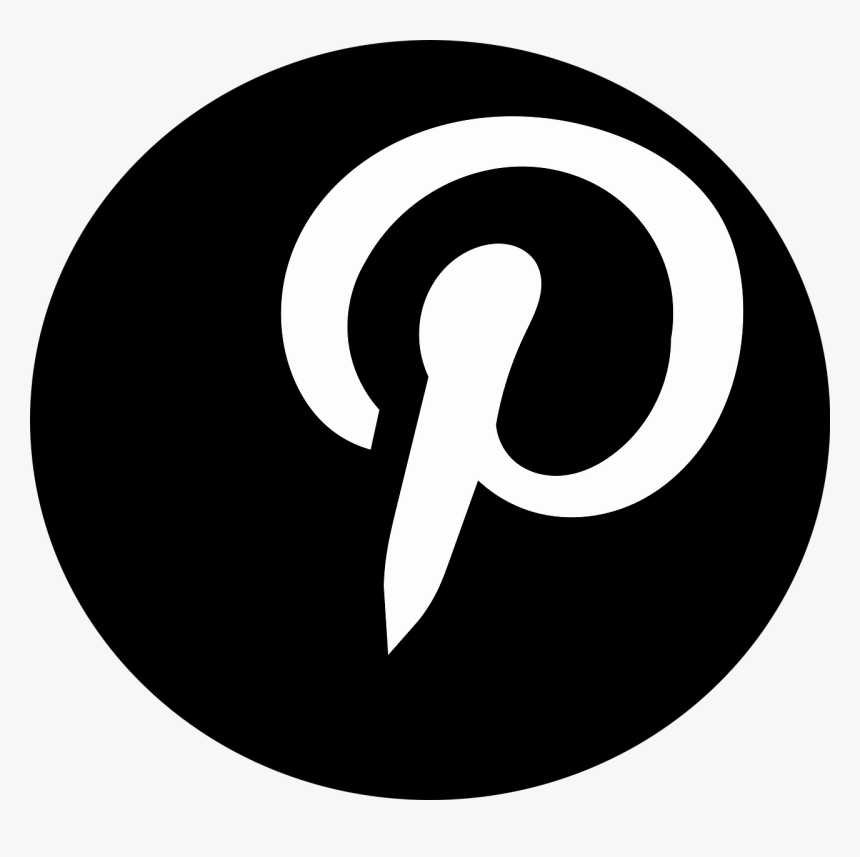 Pinterest Logo Black Png Logo Logo Medsos Hitam Putih Png