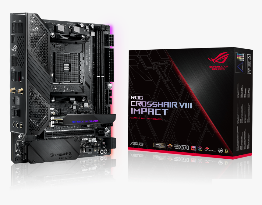 Asus Rog Crosshair Viii Impact, HD Png Download, Free Download