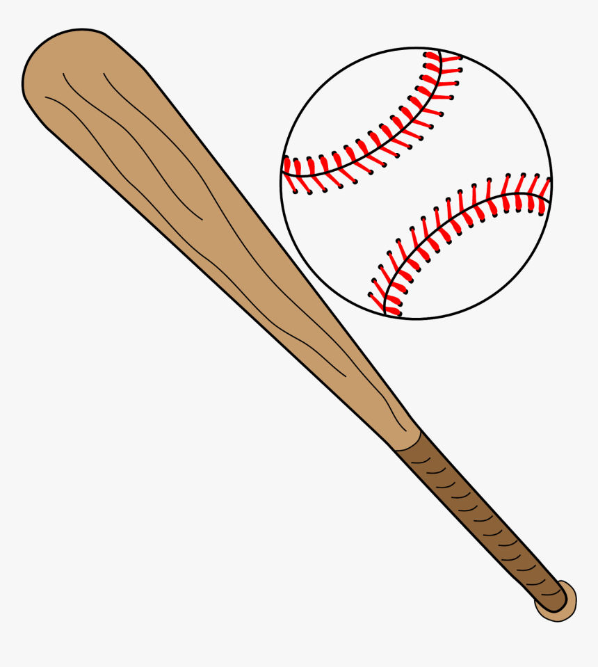 Cliparts For Free Download - Softball And Bat Clipart, HD Png Download, Free Download