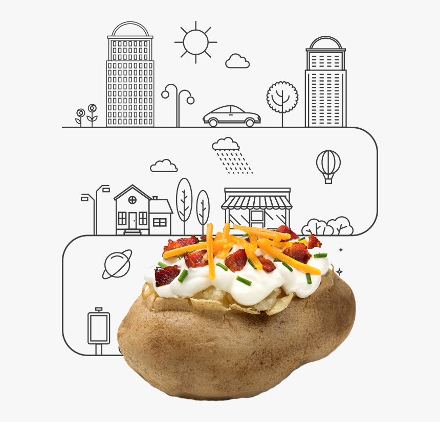 Baked Potato - Illustration, HD Png Download, Free Download