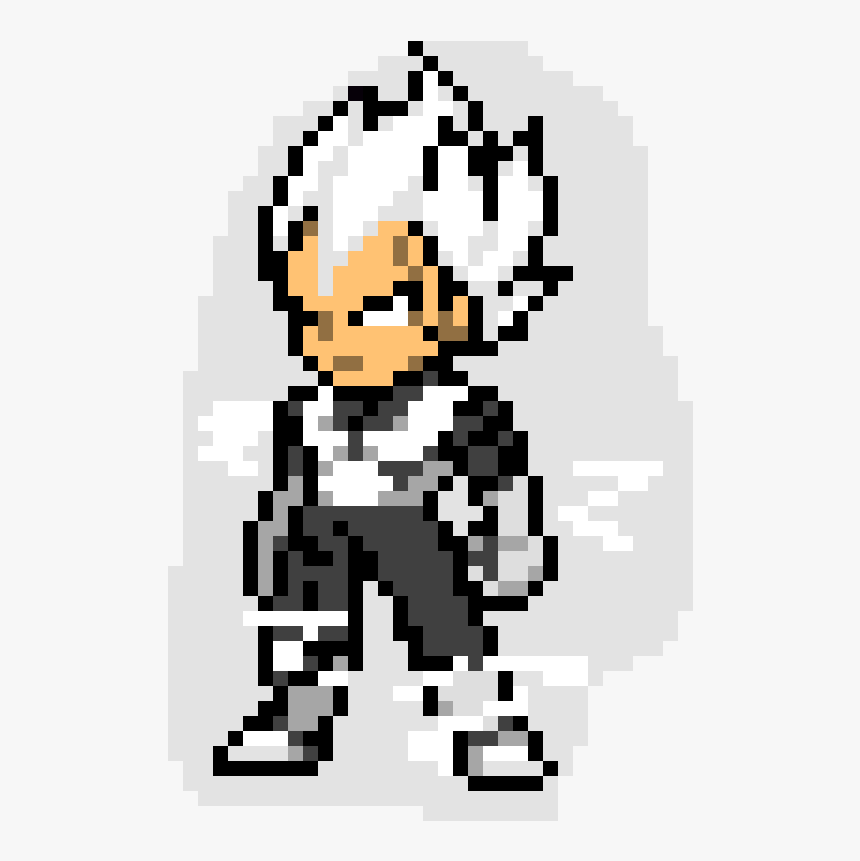 Pixel Art Vegeta Ssj Blue, HD Png Download, Free Download