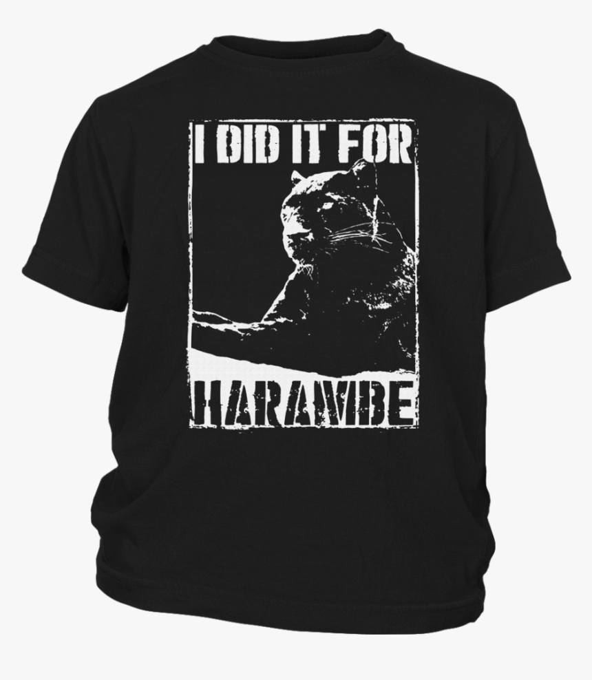 I Did It For Harambe Shirt Black Panther - Active Shirt, HD Png Download, Free Download