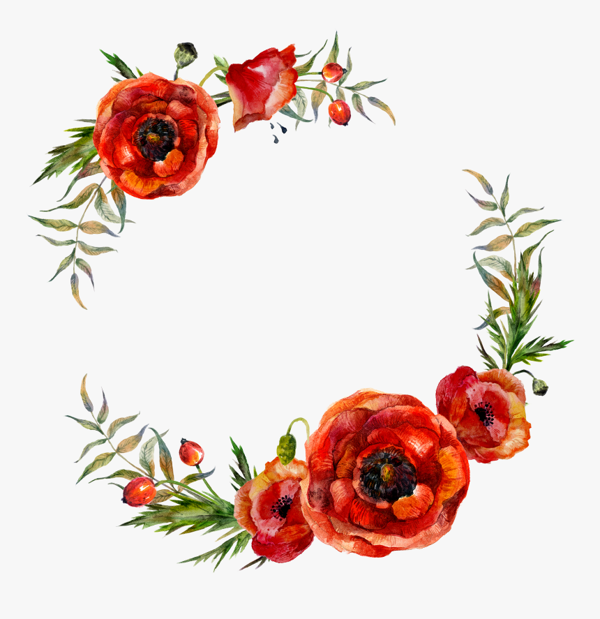 Collection Of Free Poppy Drawing Wreath Download On, HD Png Download, Free Download