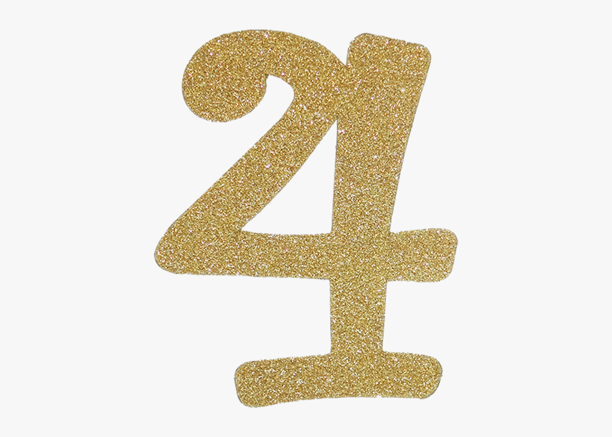 Gold Glitter Number 4 Png, Transparent Png, Free Download