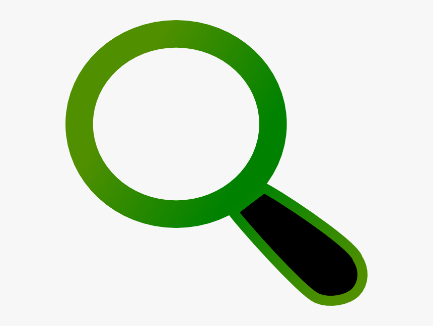 Transparent Png Green Magnifying Glass Clip Art, Png Download, Free Download