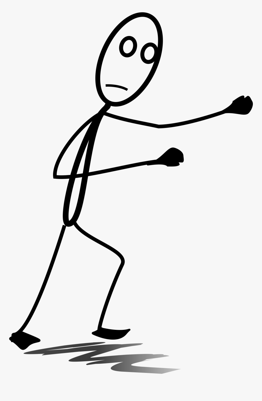 Stick Figure Clip Art - Fighting Stickman Png, Transparent Png, Free Download