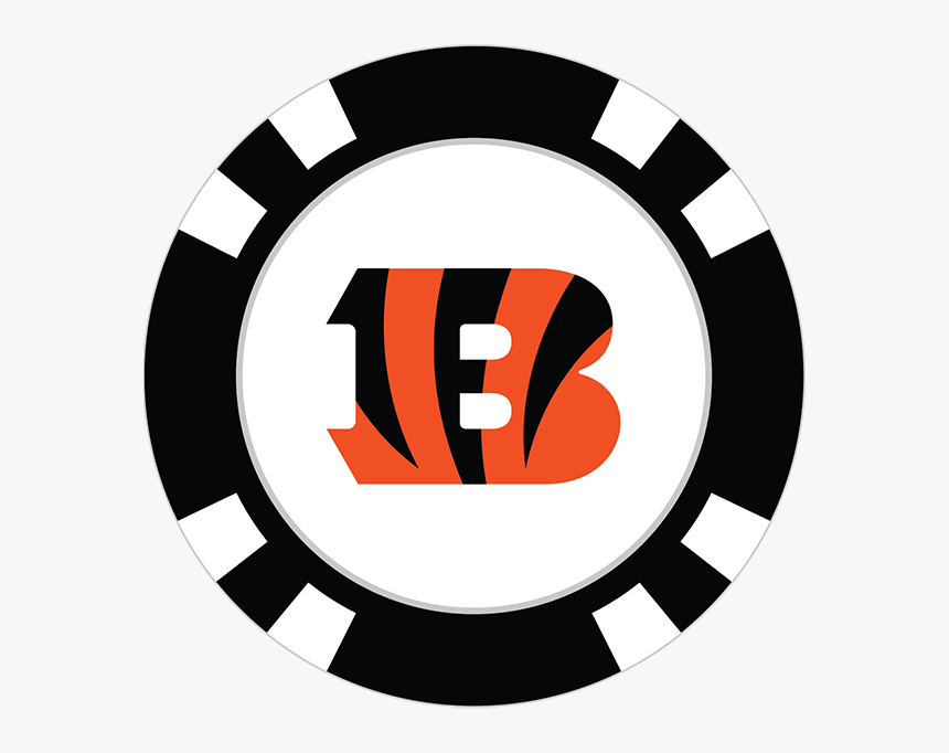 Cincinnati Bengals Poker Chip Ball Marker - Transparent Background Poker Chips Png, Png Download, Free Download