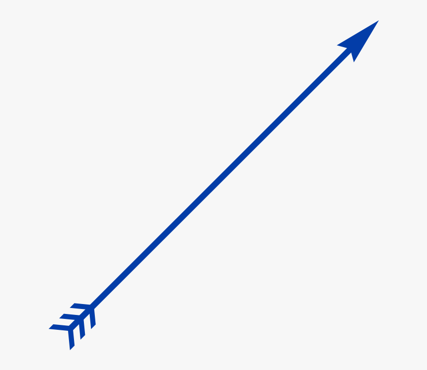 Arrow Png Blue Transparent - Writing, Png Download, Free Download