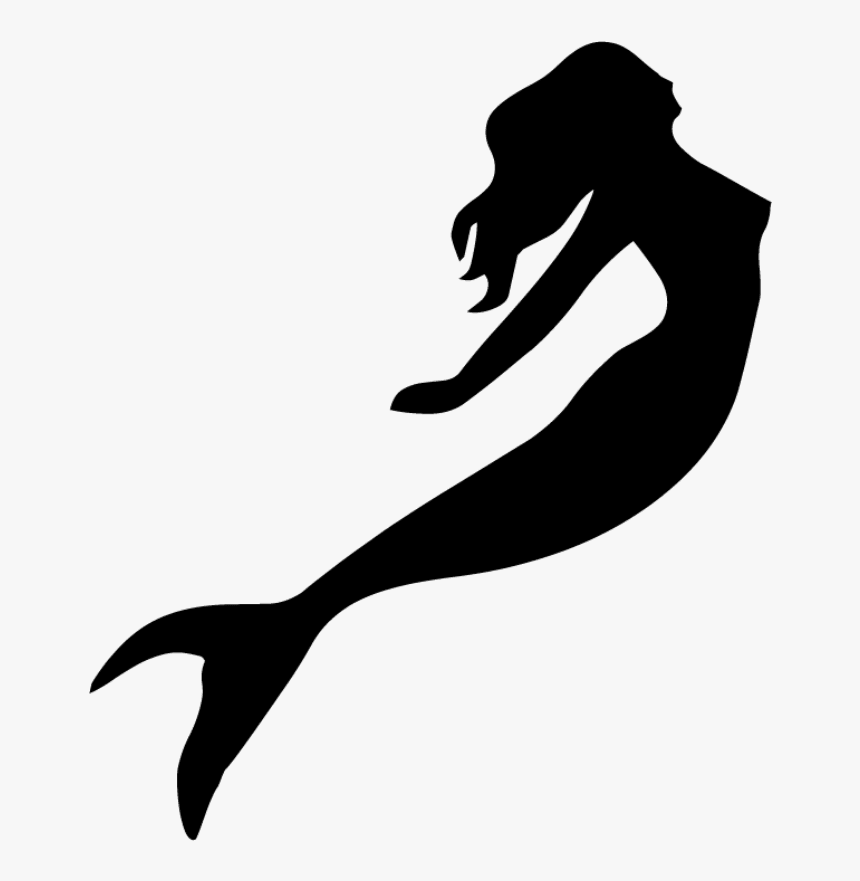 Mermaid Siluete Png - Mermaid Silhouette No Background, Transparent Png, Free Download