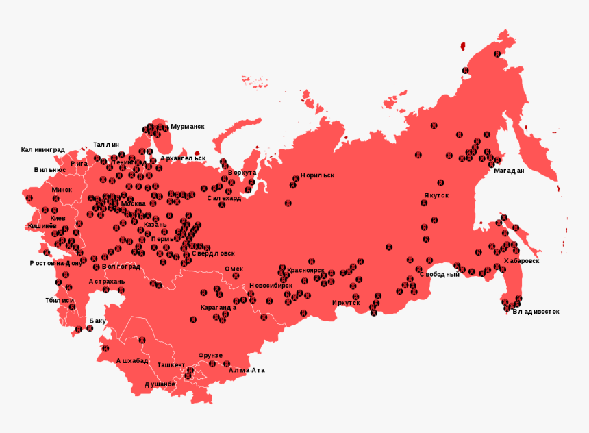 Gulag Map, HD Png Download, Free Download