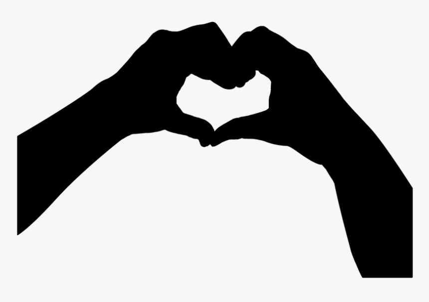 Hands Forming A Love Sign - Coração Com As Maos Png, Transparent Png, Free Download