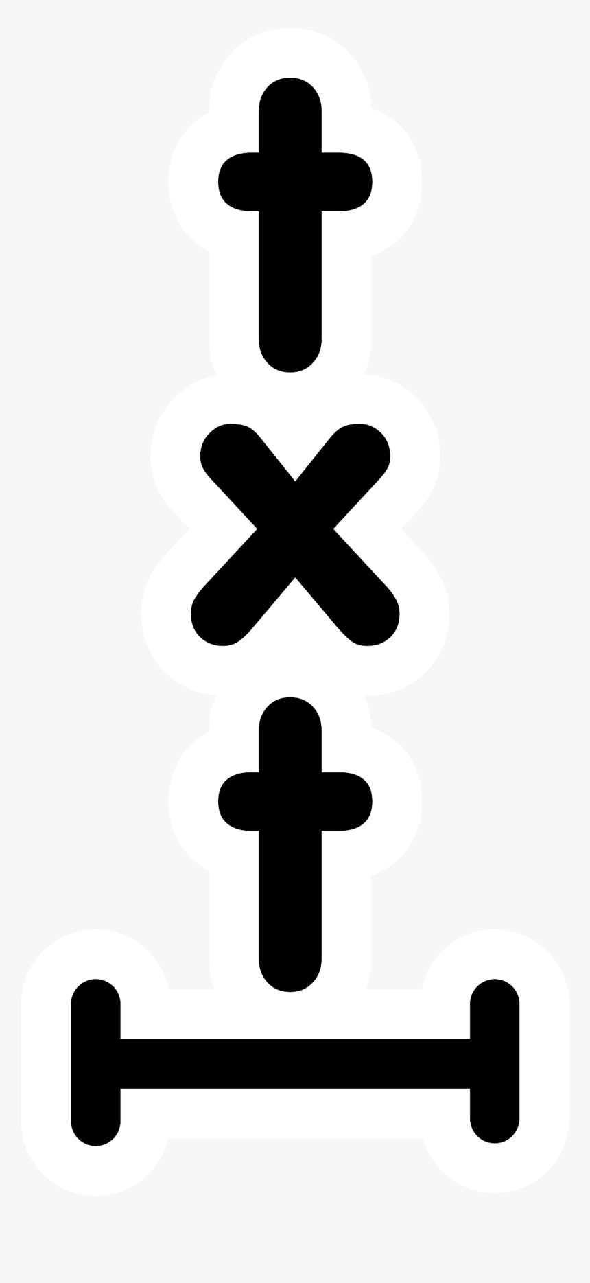 Line,symbol,cross - Cross, HD Png Download, Free Download