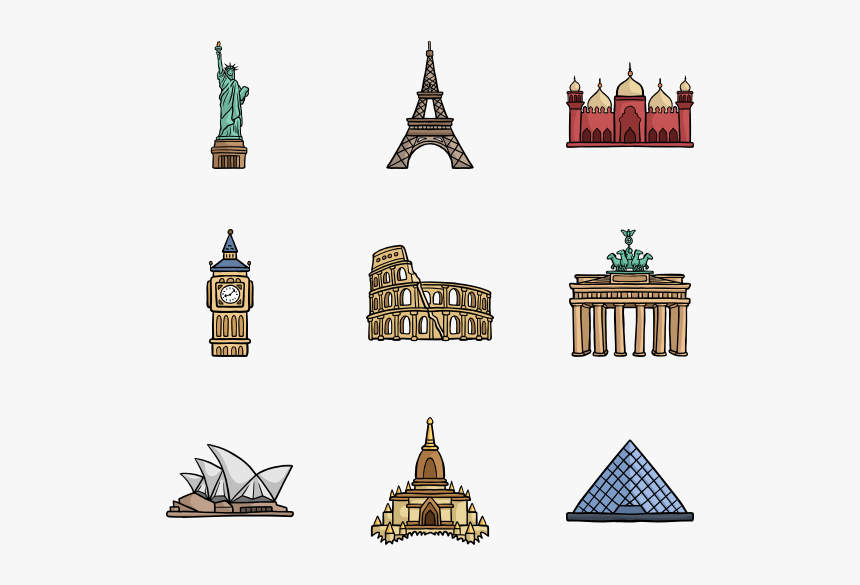 Monuments Of The World 100 Free Icons - Monuments Of The World Png, Transparent Png, Free Download