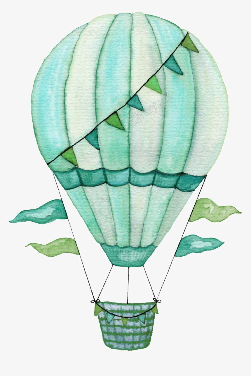 Air Balloon Png Clipart - Nursery Wall Art Hot Air Balloon, Transparent Png, Free Download