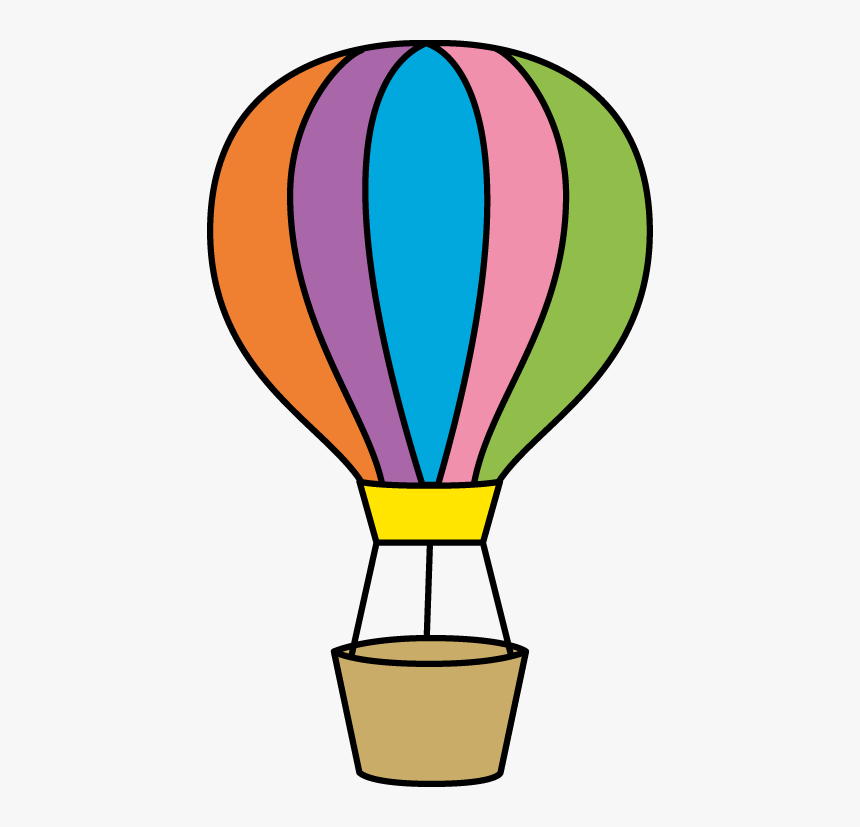 Colorful Hot Air Balloon - Colorful Hot Air Balloon Clipart, HD Png Download, Free Download