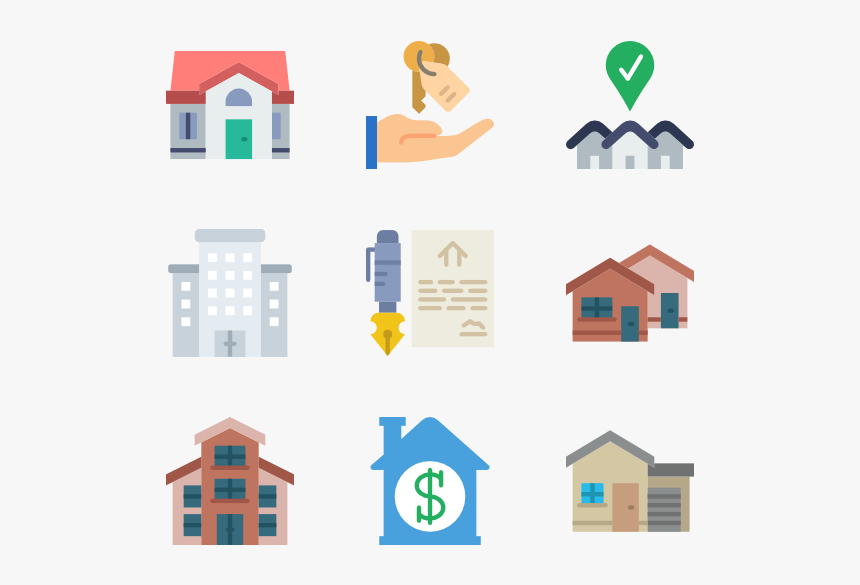 Home Icons Real Estate - کار گرافیکی مشاور املاک, HD Png Download, Free Download