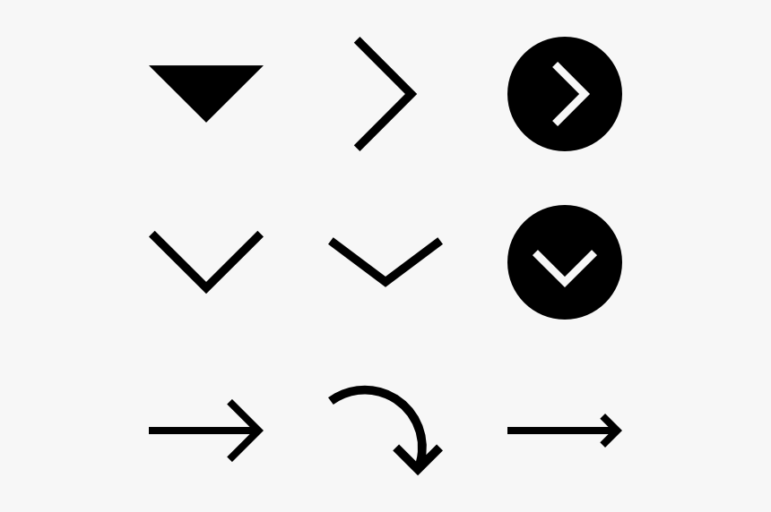 Solid Arrow Collection - Arrow Png, Transparent Png, Free Download