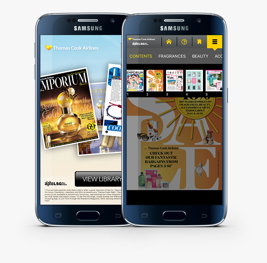 Thomas Cook Onboard App - Samsung Galaxy, HD Png Download, Free Download