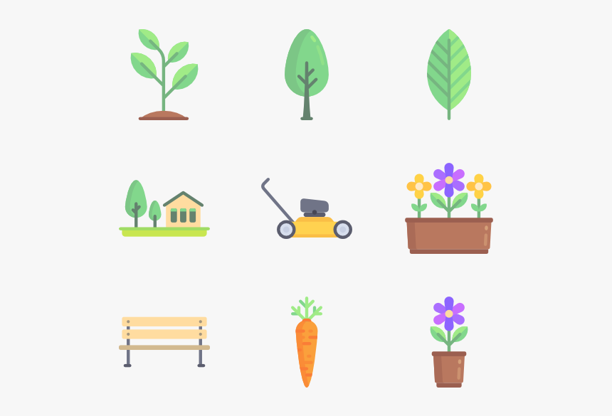 Gardening - Garden Flat Icon Pack, HD Png Download, Free Download