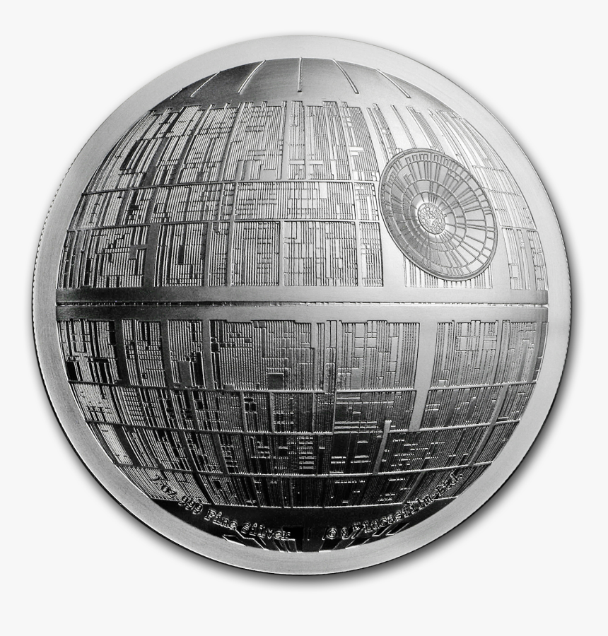 Niue Silver Star Wars - Death Star Silver Coin, HD Png Download, Free Download