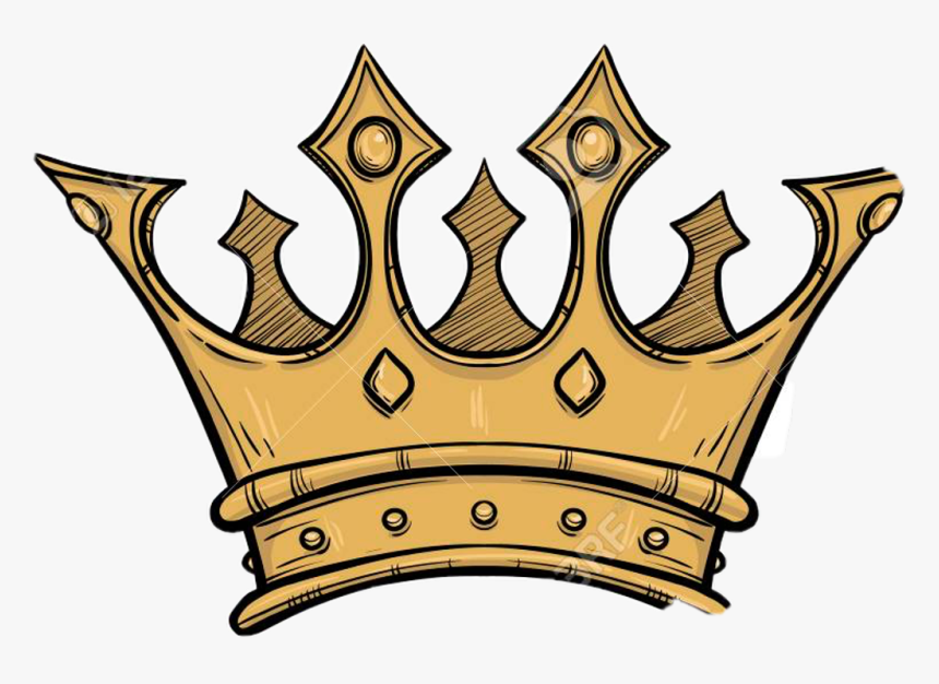 #goldencrown #crown #gold #golden - Kings Crown Black And White, HD Png Download, Free Download