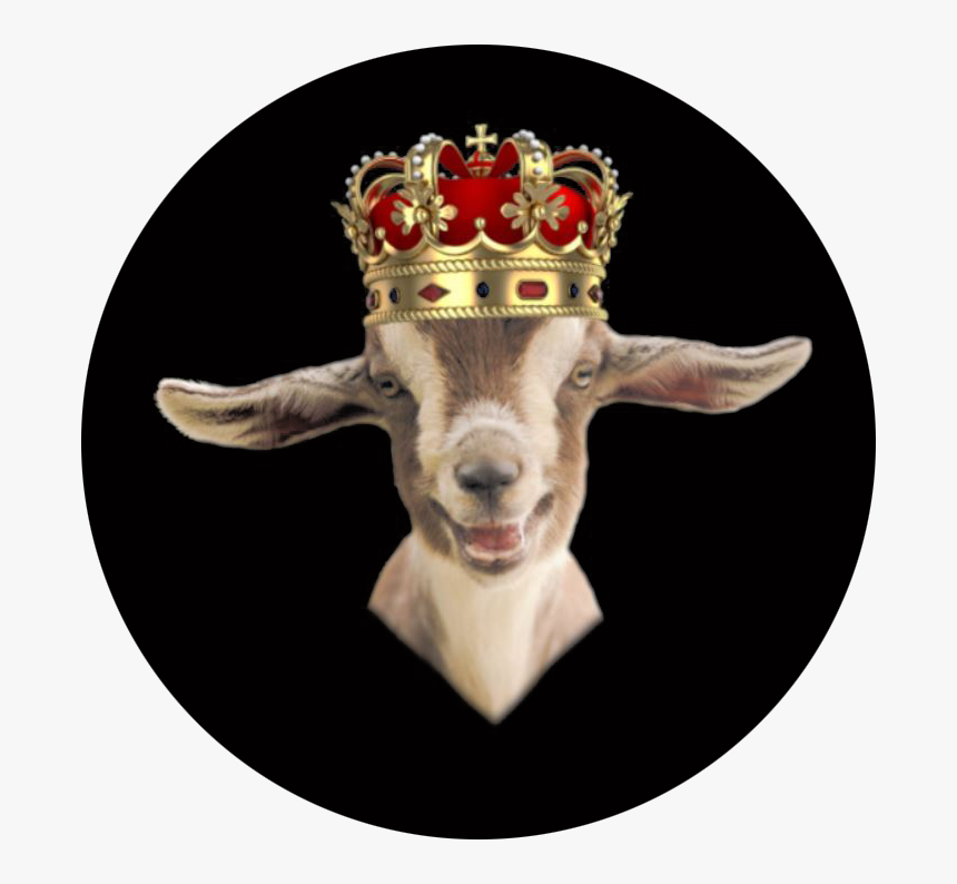 Goat With King Crown , Png Download - Goat With A Crown King, Transparent Png, Free Download