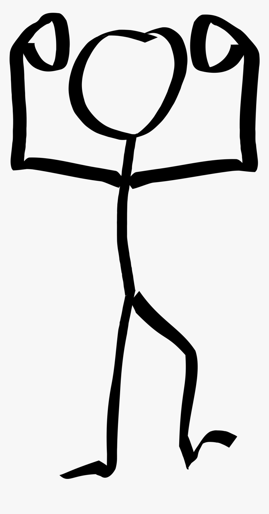 Muscle Stick Figure, HD Png Download, Free Download