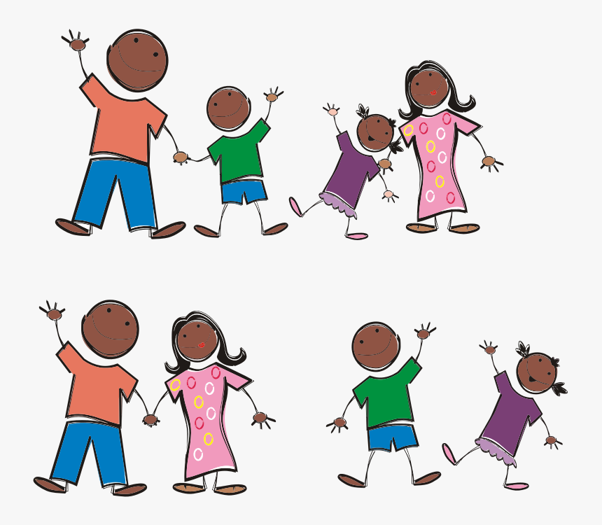 Clip Art Black Stick Figure - Stick Figure African American, HD Png Download, Free Download