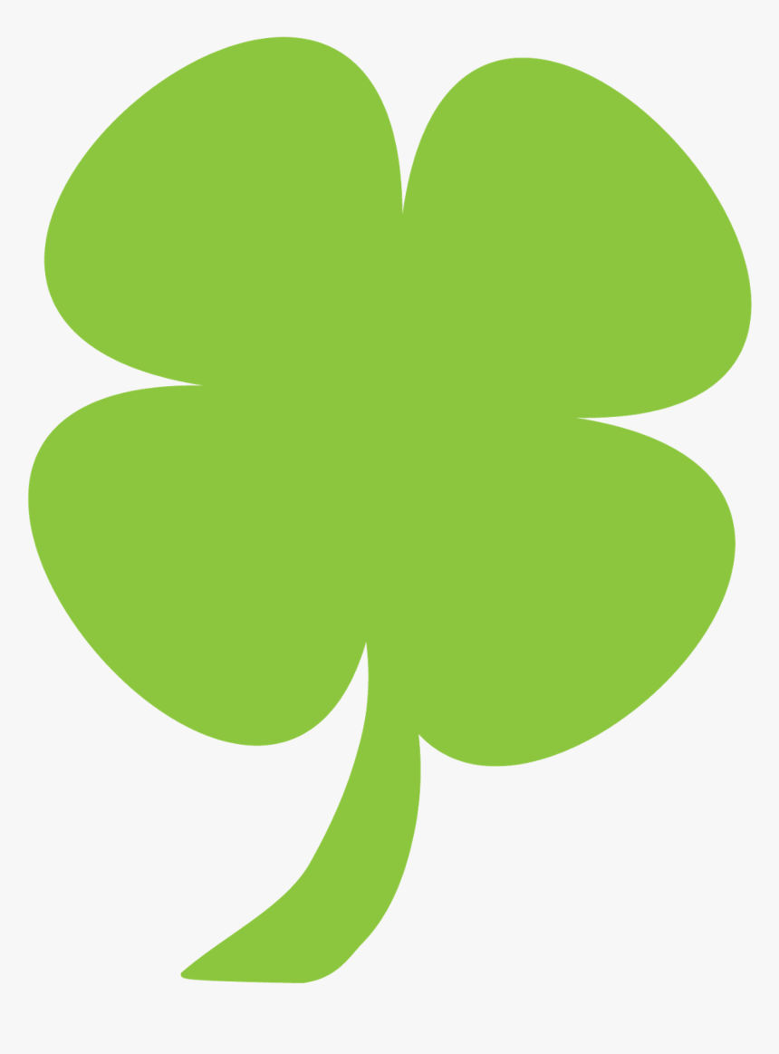 Shamrock Clip Art - Green Flower Silhouette, HD Png Download, Free Download