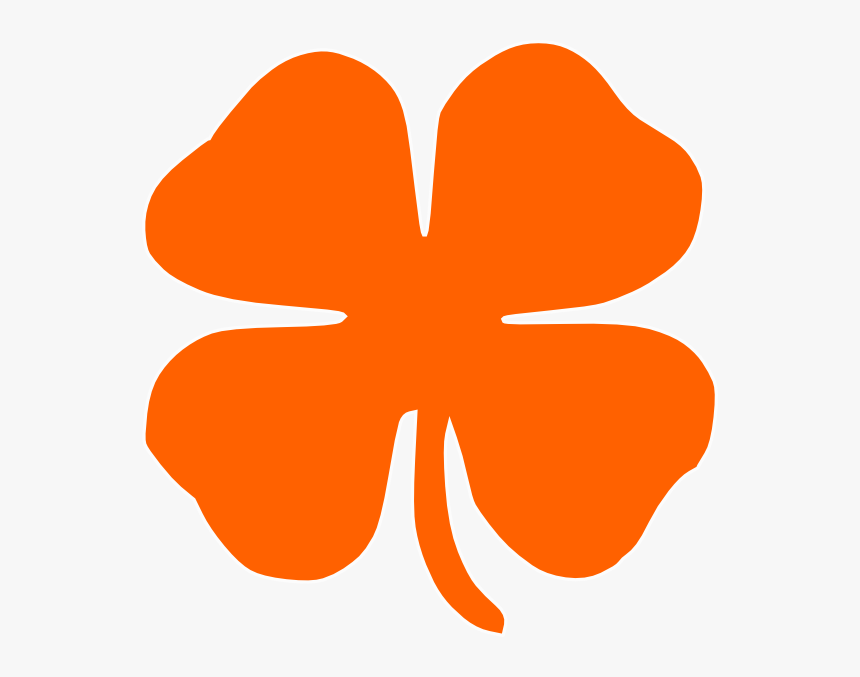 Orange Clover Clip Art, HD Png Download, Free Download