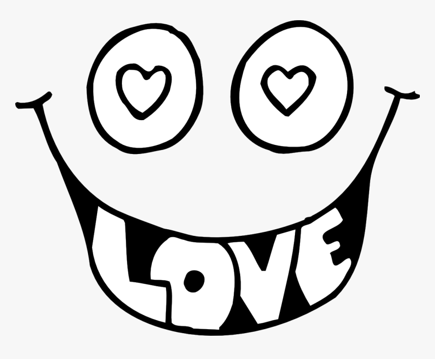 Googly Eyes Valentine Art Sheet Page Black White Line - Black And White Valentines Day, HD Png Download, Free Download