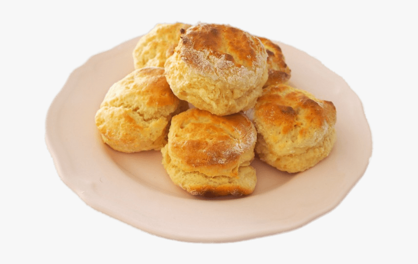 Scones On Plate - 3 Ingredient Lemonade Scones, HD Png Download, Free Download