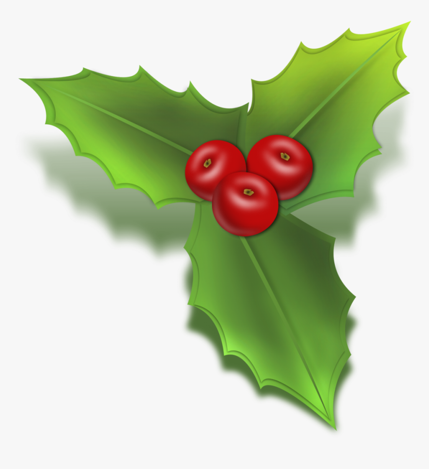 Free Christmas Holly Clip Art - Christmas Icon Mistletoe Png, Transparent Png, Free Download