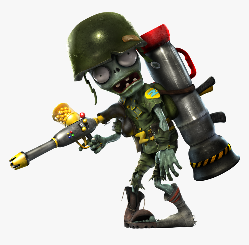 Plants Vs Zombies Garden Warfare Png Transparent Images - Zombie Militar Plants Vs Zombies, Png Download, Free Download