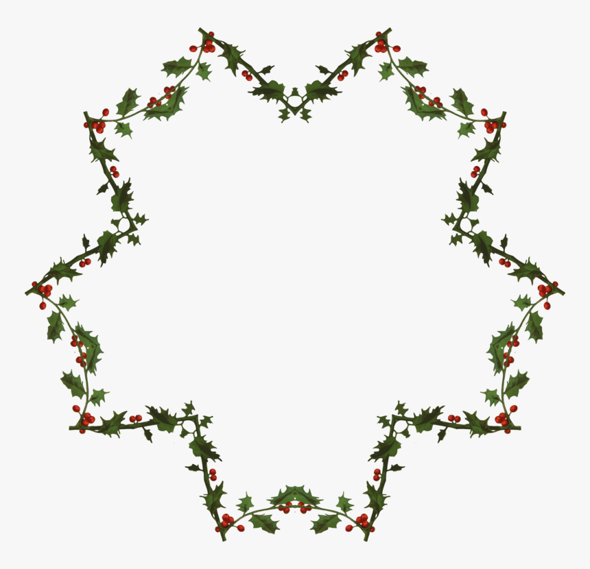 Heart,petal,twig - Transparent Watercolour Christmas Wreath Png Transparent, Png Download, Free Download