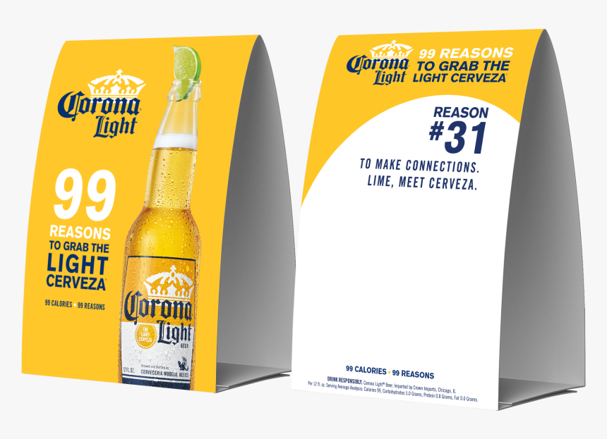 Corona Light 99 Reasons - Alcoholic Beverage, HD Png Download, Free Download