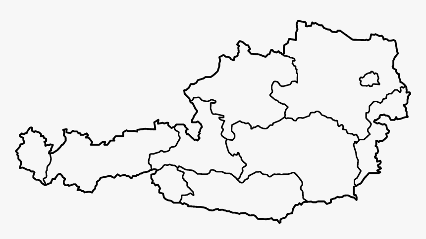 Austria States Blank - Regions Of Austria, HD Png Download, Free Download