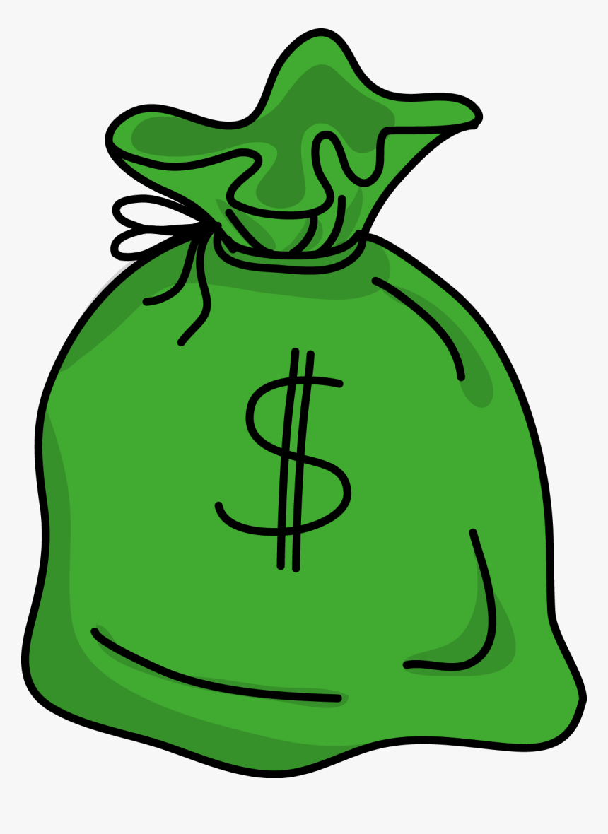 Money Bag Animation Drawing Clip Art - Animated Transparent Background Money, HD Png Download, Free Download