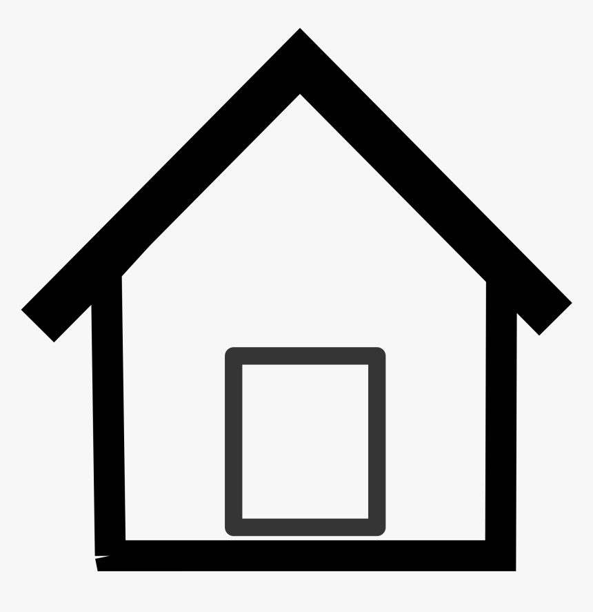 Simple-home Clip Arts - Simple House Clipart, HD Png Download - kindpng