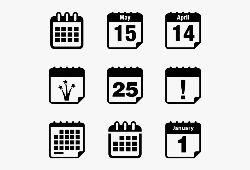 Calendar Icons Calendar Icon Small Size, HD Png Download kindpng