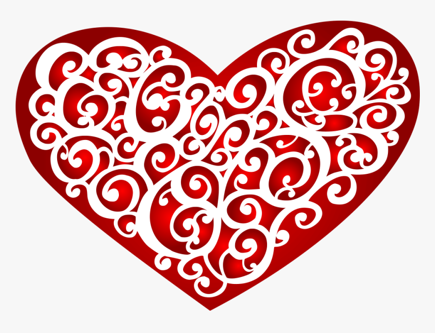 Stylish Heart Png Transparent - Heart Clipart Tribal Designs, Png Download, Free Download