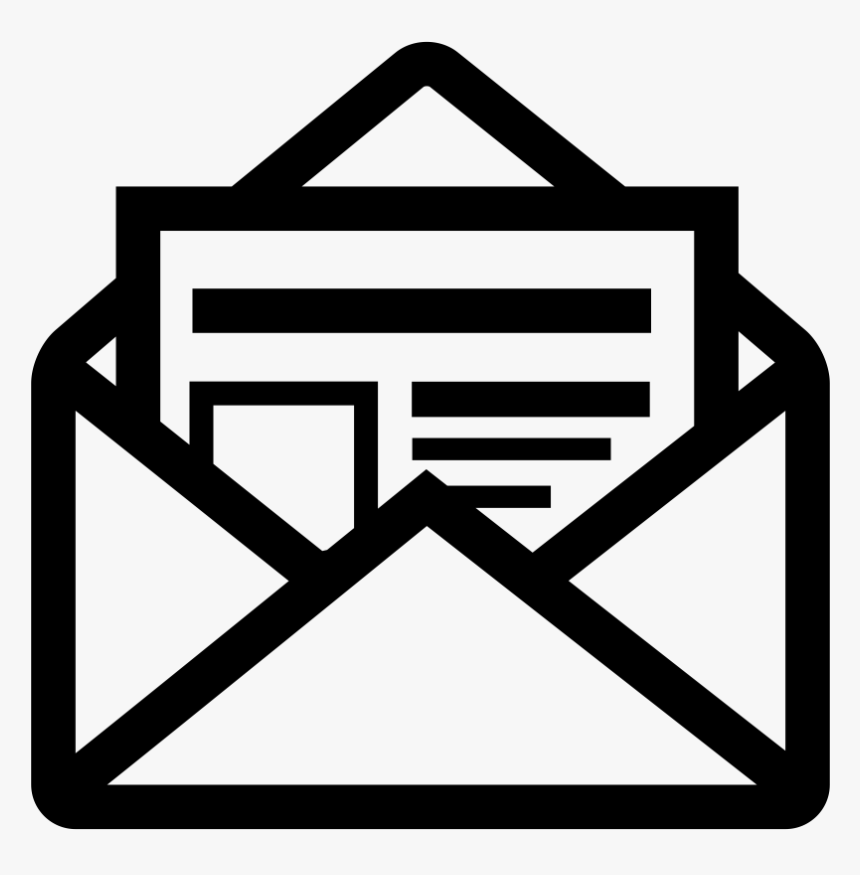 Open Mail Icon Png , Png Download - Newsletter Icon Free, Transparent Png, Free Download