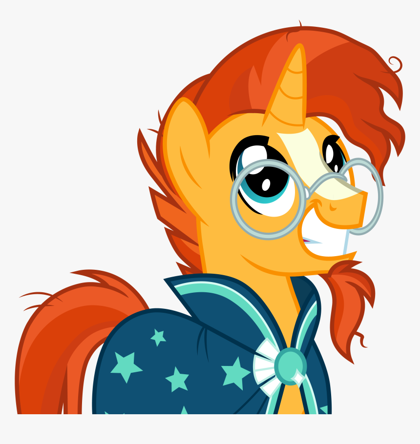 Best Nerd Horse - Sunburst My Little Pony Gif, HD Png Download, Free Download