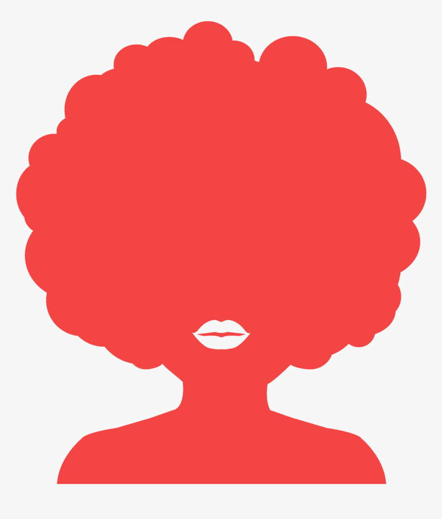 Download Silhouette Of Black Woman With Afro Hd Png Download Kindpng